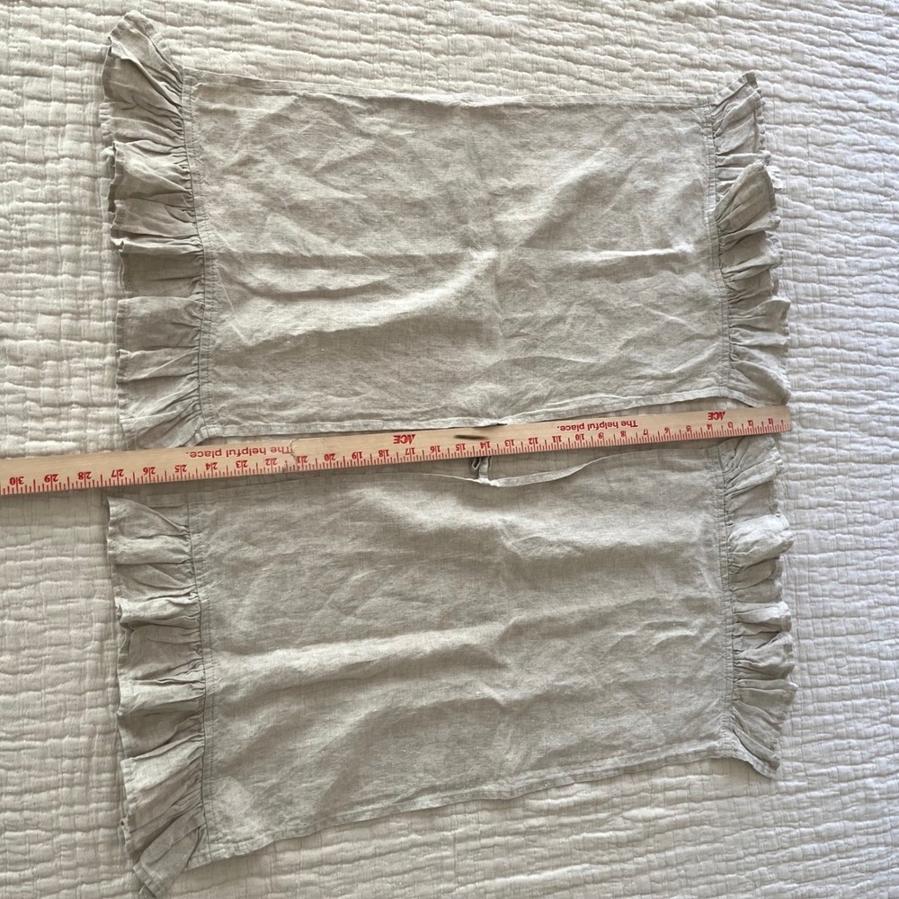 2 100% Linen‎ Ruffle Kitchen Towels - Picture 9 of 9